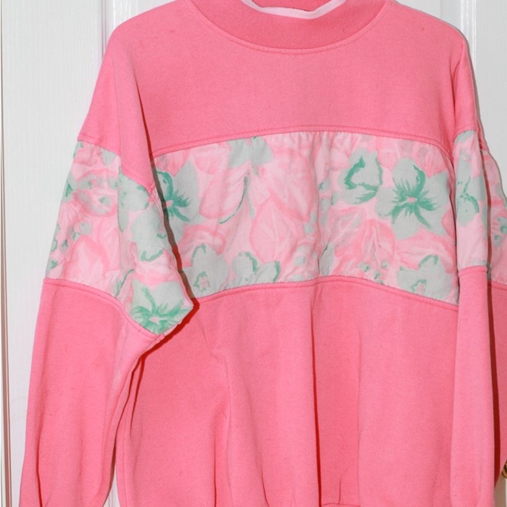 Vintage 80s Lady Foot Locker Floral Sweatshirt XL Women’s